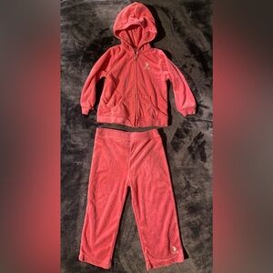 Baby Girl Juicy Couture Pink Velour Suit